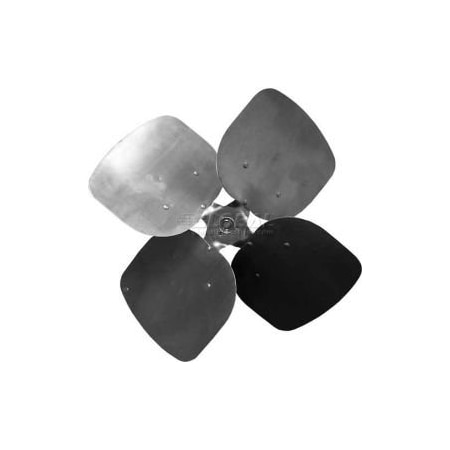 Pem Motors Four Wing Condenser Fan Blade, Fixed Hub, Aluminum Blade, 14" Dia., 33 Degree Pitch, CW 4CR1433-4